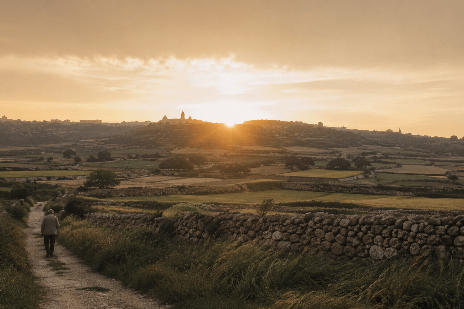 Sunrise in Gozo: Quiet Light Across the Island